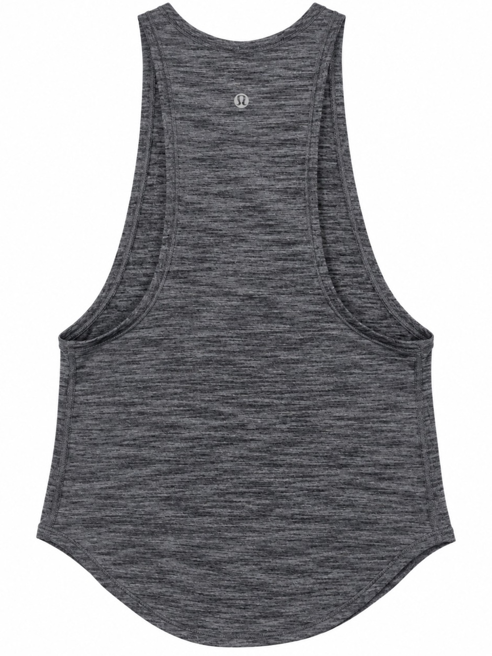 Lululemon Athletica Racerback Tank Top Size 4 Heathered Gray Black Yoga Gymm - Picture 2 of 6